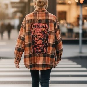 CUSTUM METALLICA UNISEX FLANNEL SM-1X